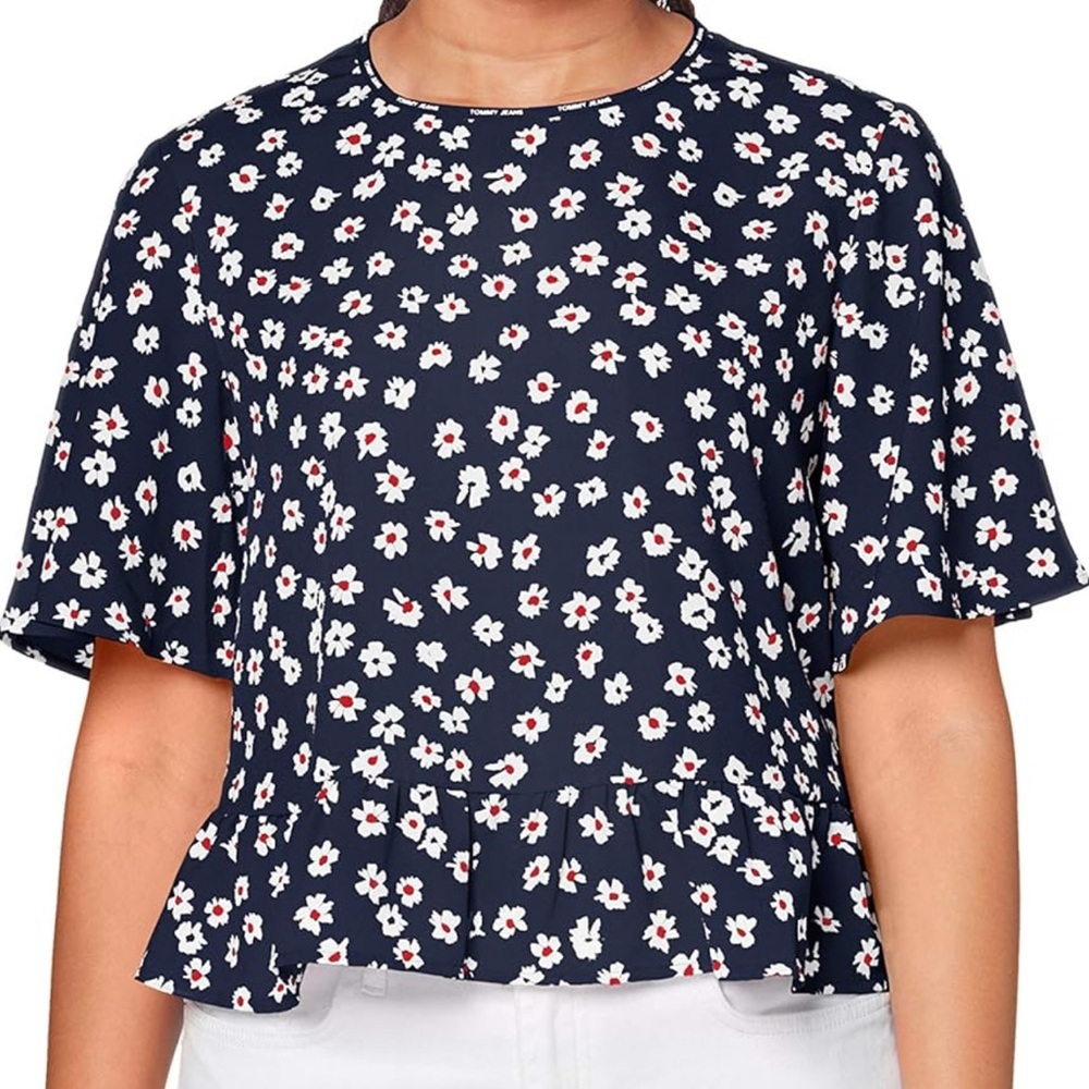 Tommy Jeans‎ Printed Peplum Top